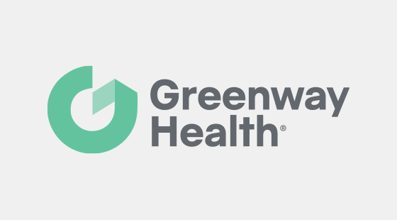 Greenway Health logo on gray